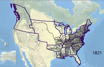US Historical County Boundaries (1629-2000), with State/Territorial boundaries (1783-2000) (0:30) [graphic]