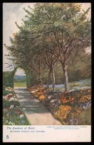 The gardens of Kent, between spring and summer