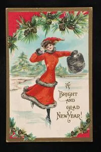 Ice skating, John I. Monroe collection of sports postcards, 1902-1931 [008940]