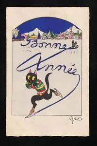 Ice skating, John I. Monroe collection of sports postcards, 1902-1931 [008811]