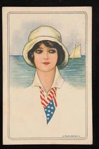 Woman in sailing outfit