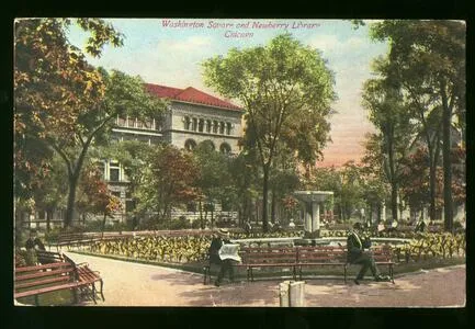 Washington Square and Newberry Library, Chicago