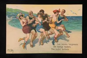 Les joyeux baigneurs. De lustige baders. The joyful bathers