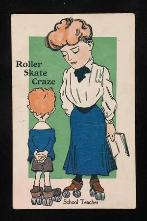 Roller skate craze: school teacher