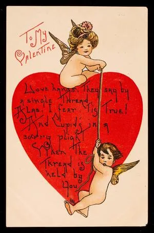 To my valentine: love hangs...