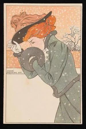 Woman in the snow