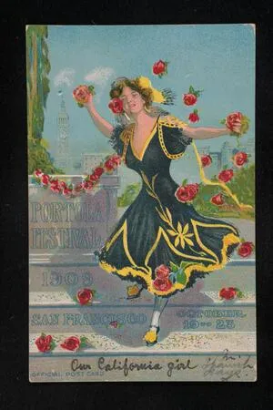 Portola Festival postcard