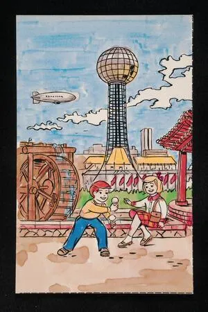World's Fair of 1982 postcard